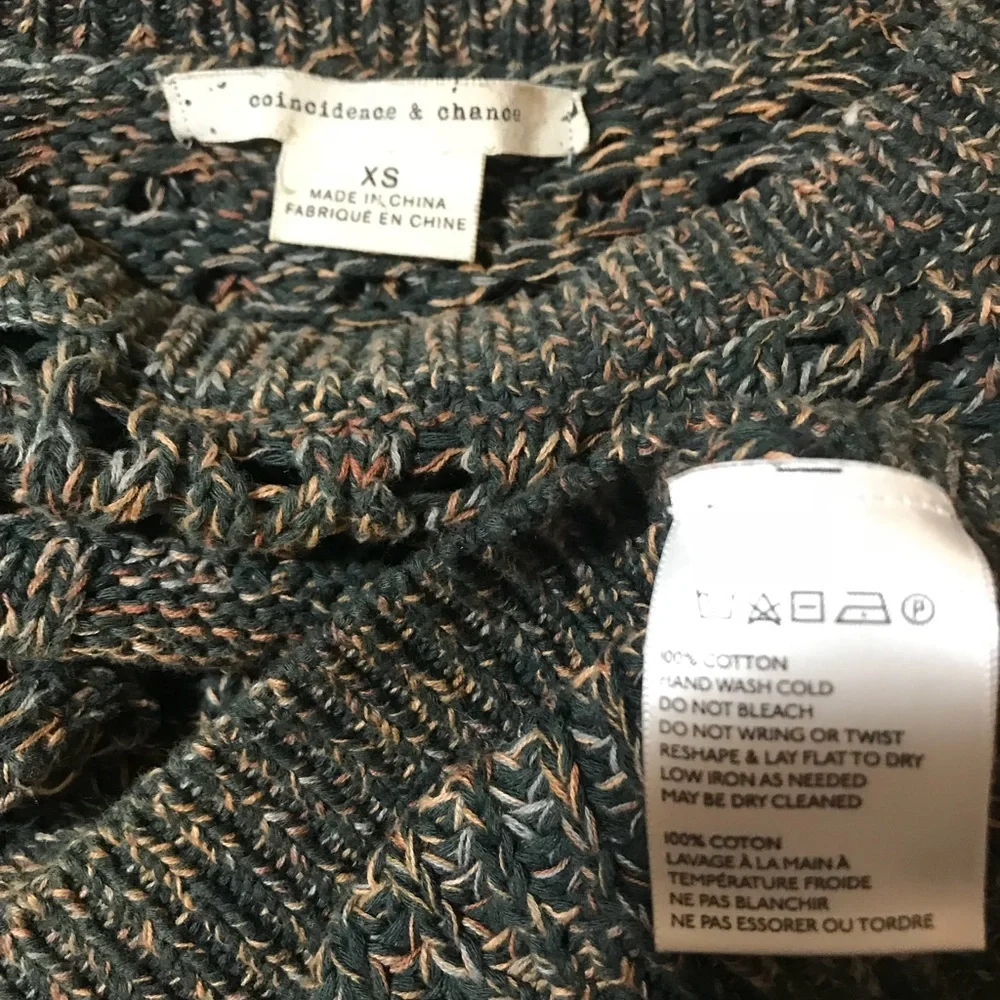 COINCIDENCE & CHANCE UO Cable Knit Open Weave XS